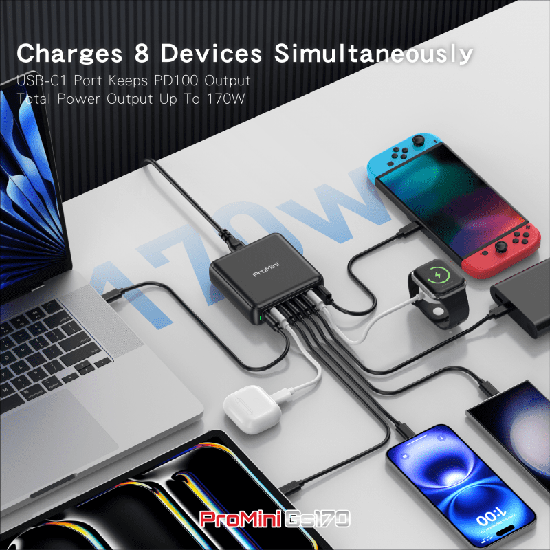 promini-gs170-qcta-8-ports-pd3.0-gan-170w-charging-station-gs170-e2