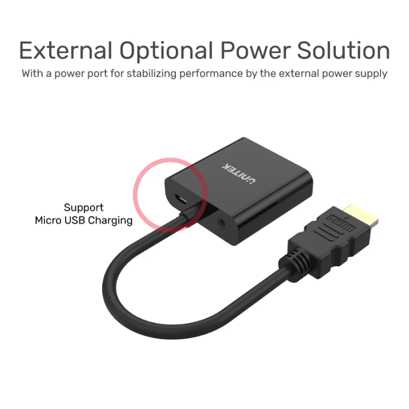 unitek-hdmi-to-vga-adapter-with-3.5mm-for-stereo-audio-y-6333-b3